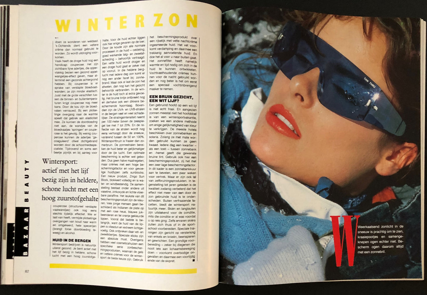 Harper's Bazaar januari/februari 1988 - Kirsten Allen