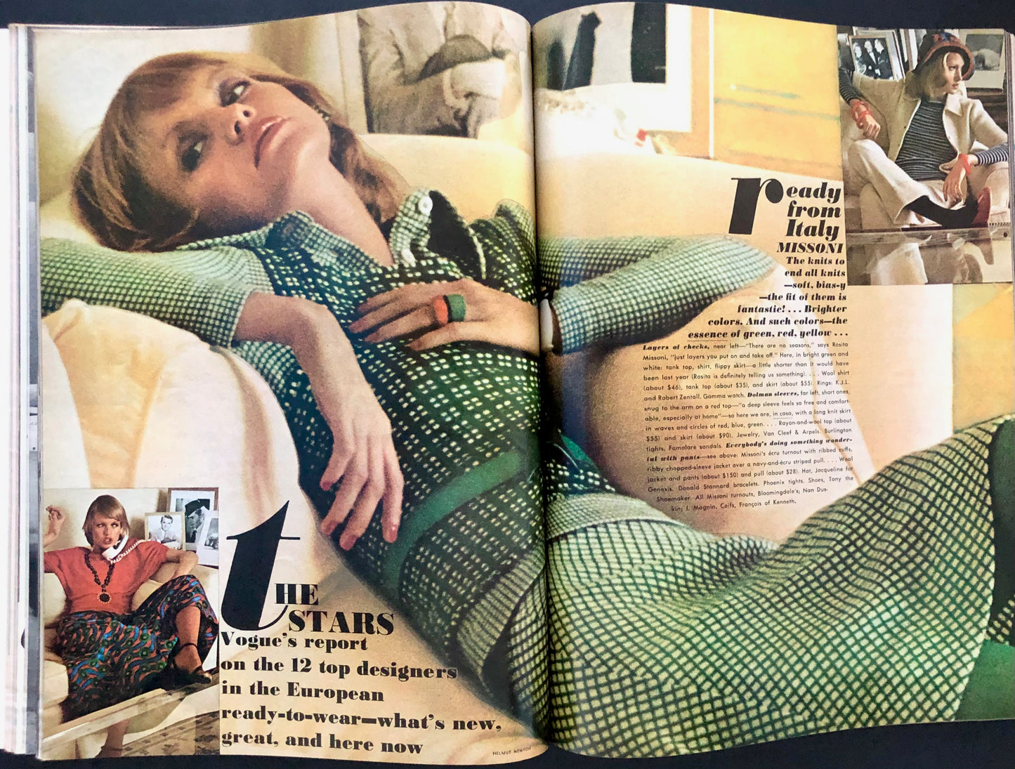 Vogue US February 15, 1972 - Gunilla Lindblad - Helmut Newton