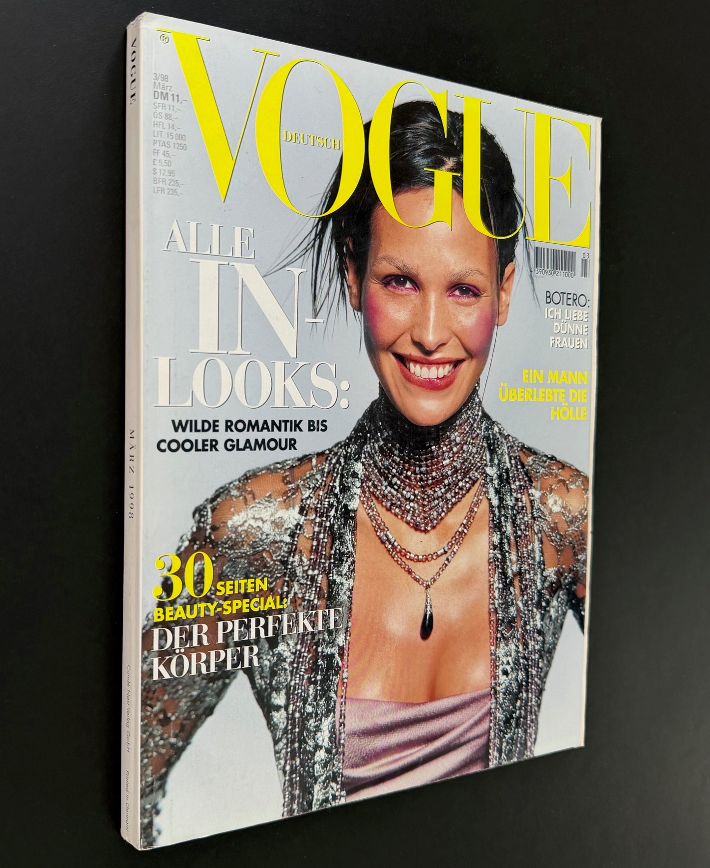 Vogue Germany March 1998 - Ines Sastre by Michel Comte
