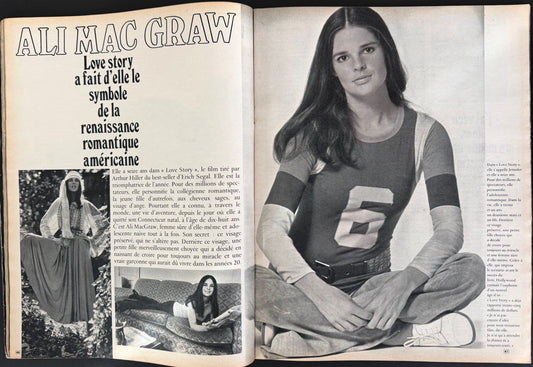 Paris Match 27 March 1971 - Ali MacGraw