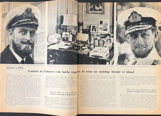 Paris Match 16 February 1957 - Prince Philip, Duke of Edinburgh