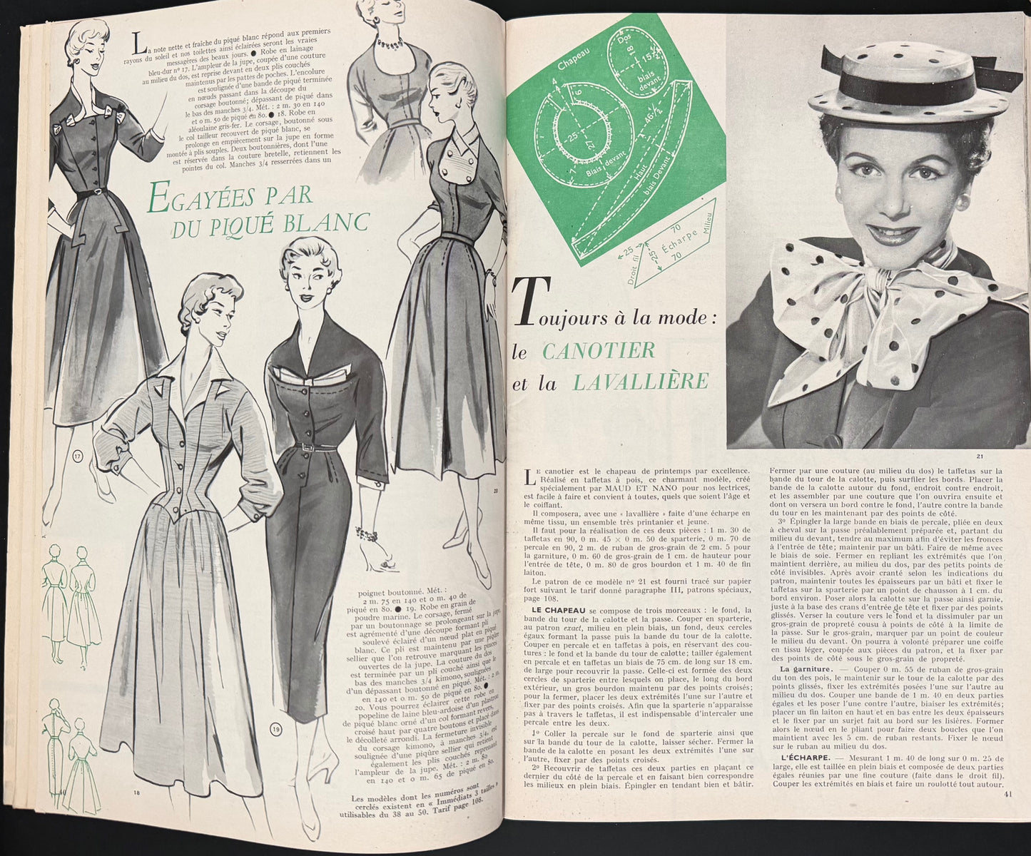 Modes et Travaux March 1954