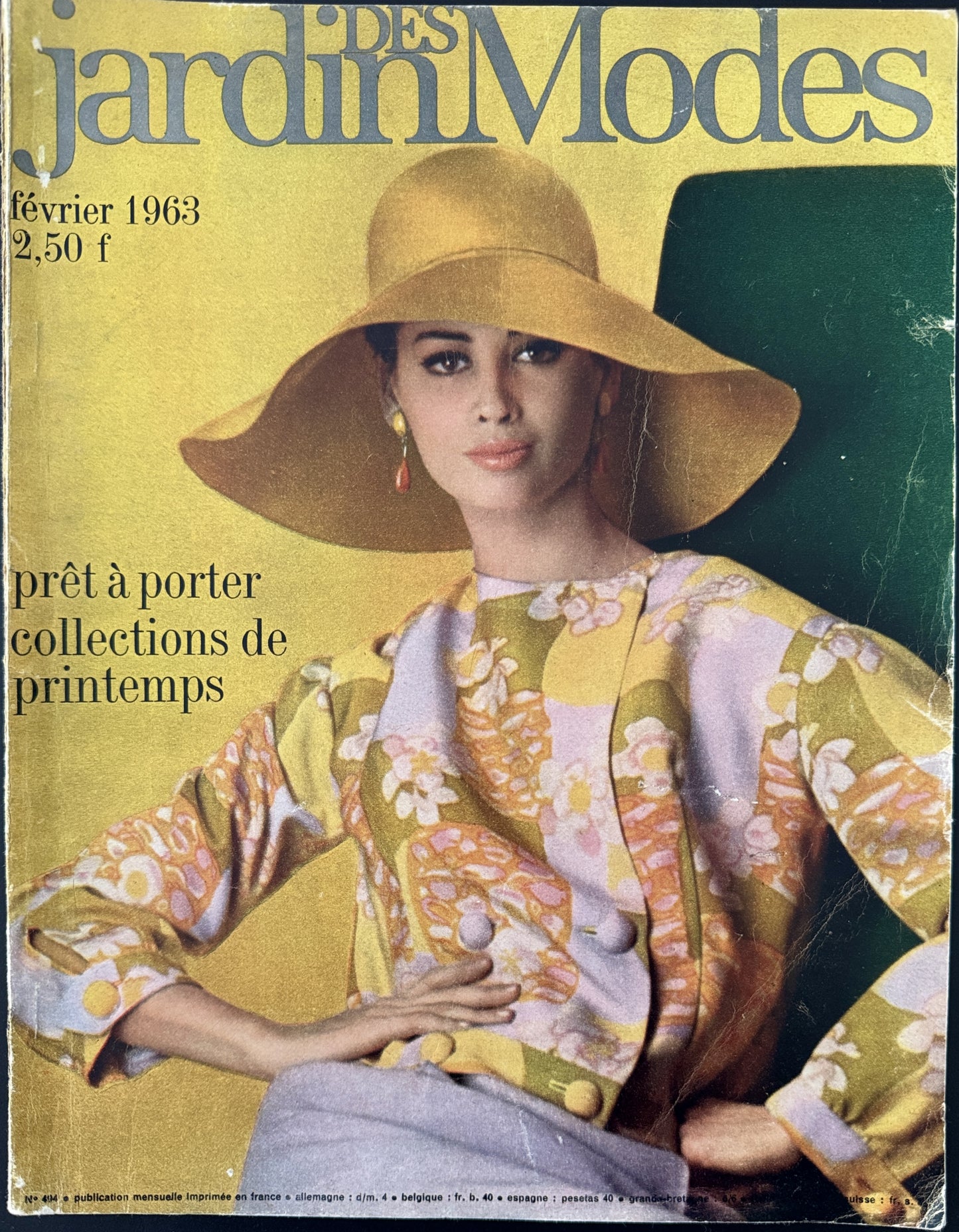Jardin des Modes February 1963