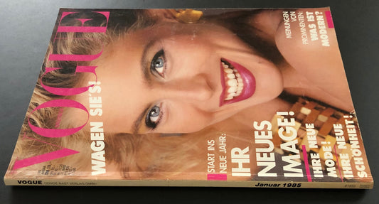 Vogue Germany January 1985 - Kim Alexis
