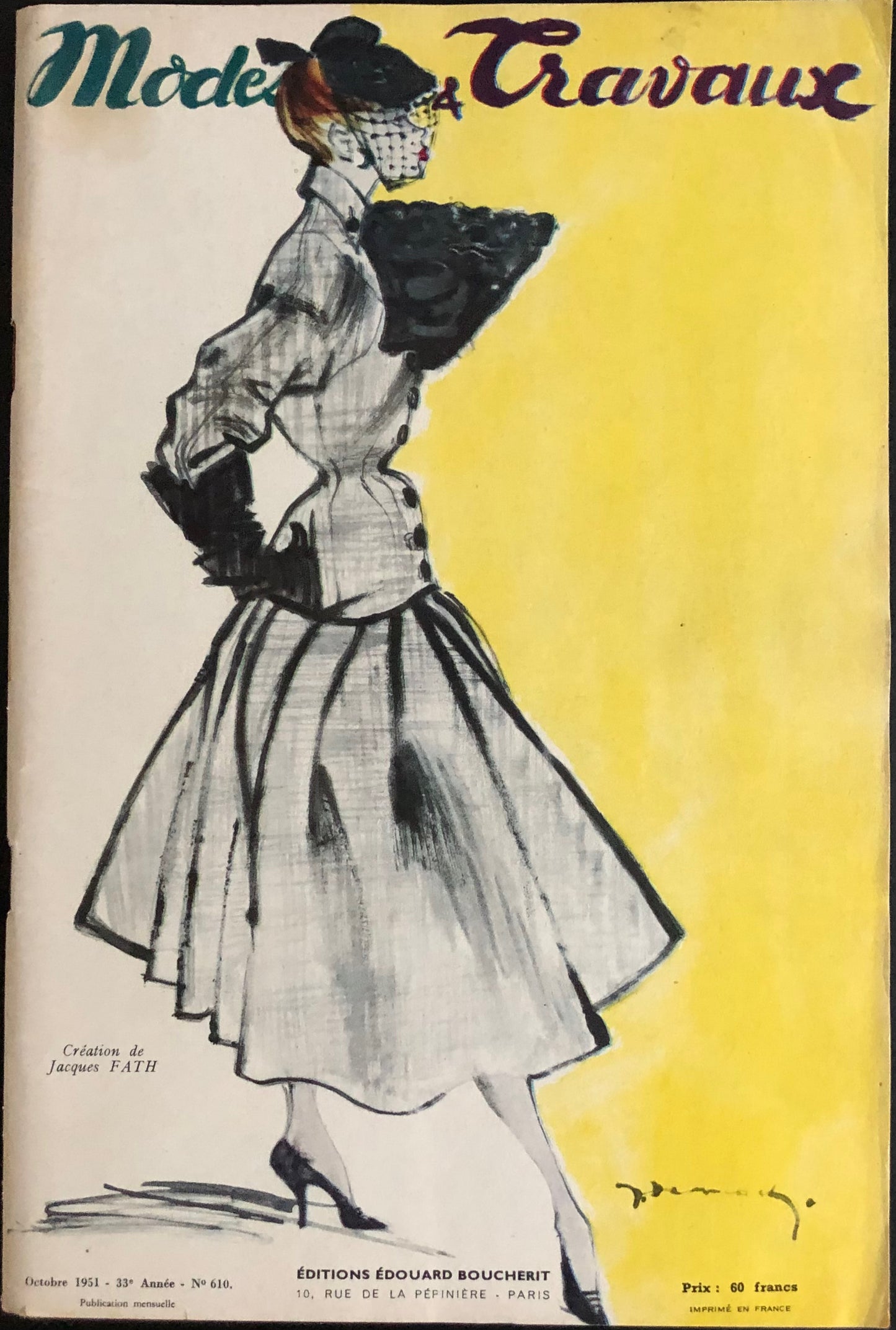 Modes et Travaux October 1951