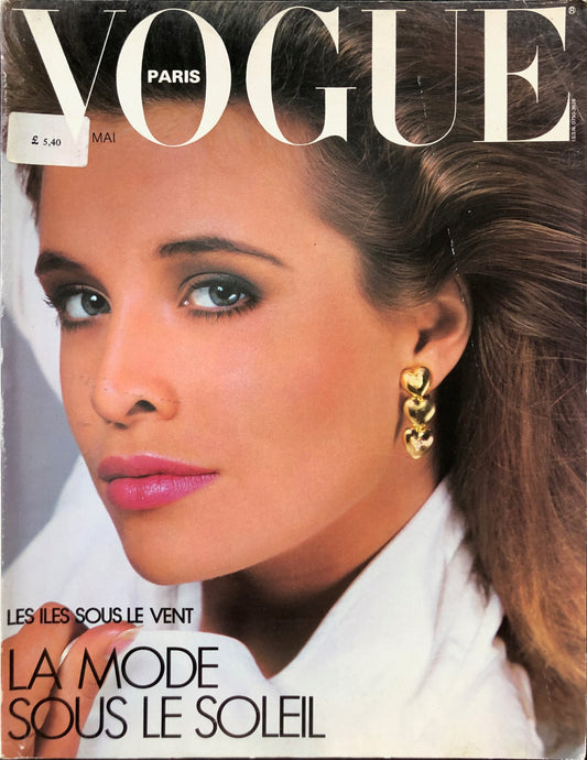 Vogue Paris May 1986 - Frederique van der Wal