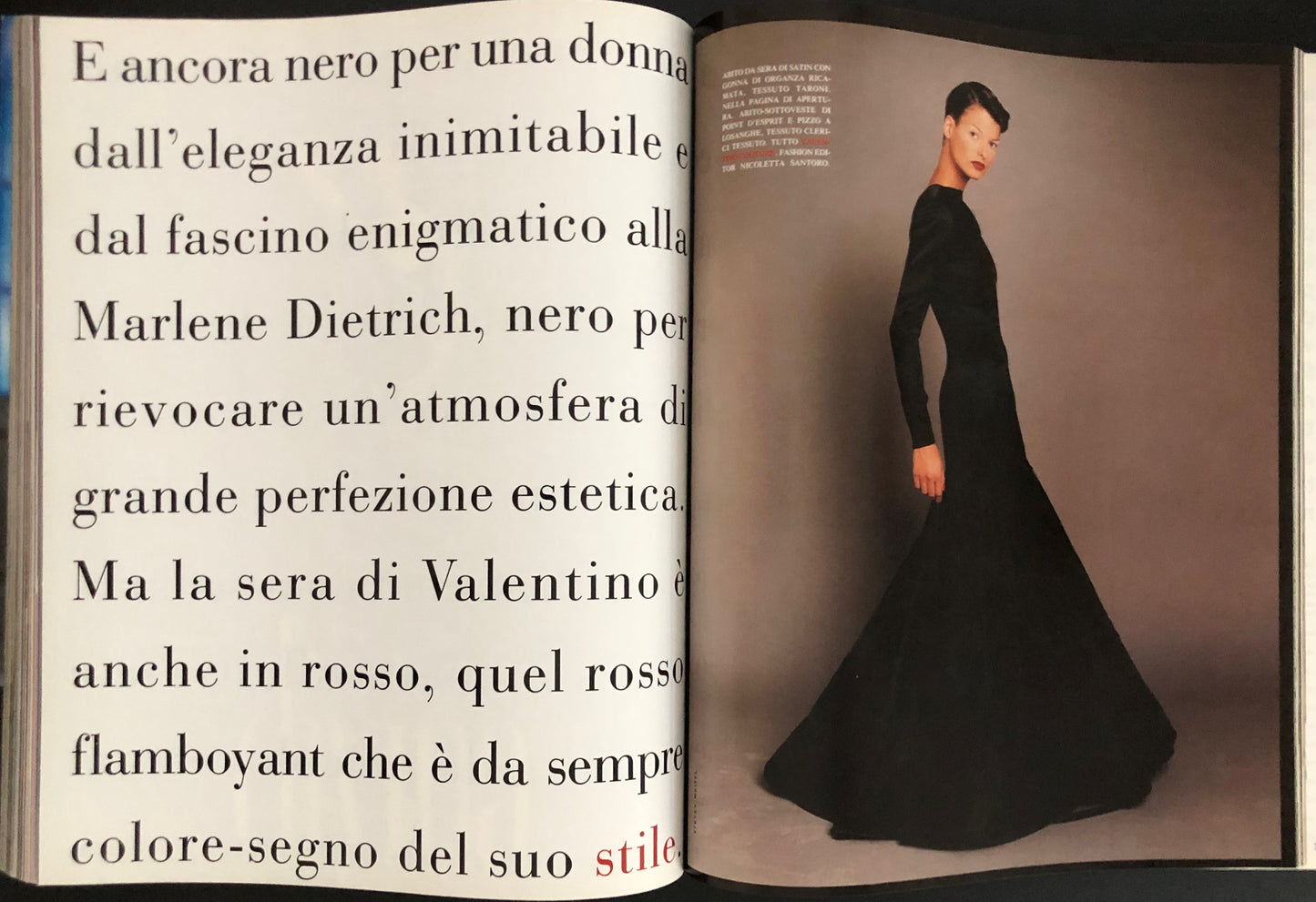 Vogue Italia September 1992 - Alta Moda supplement to Vogue Italia No. 505