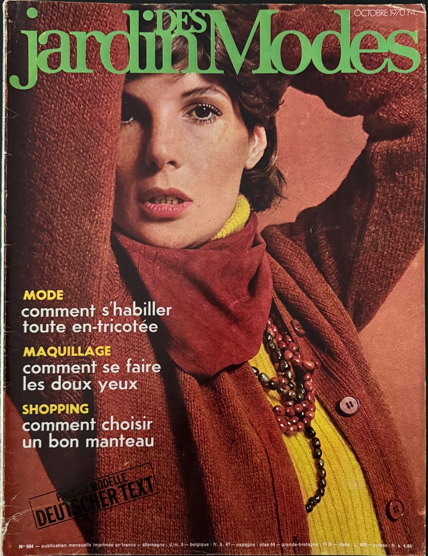 Jardin des Modes October 1970