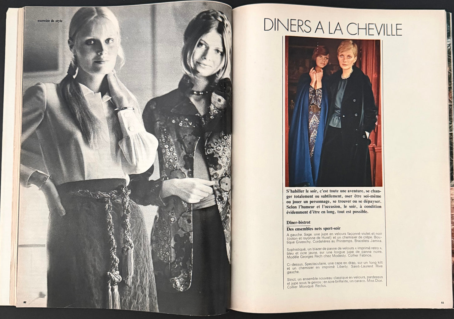 Jardin des Modes October 1970
