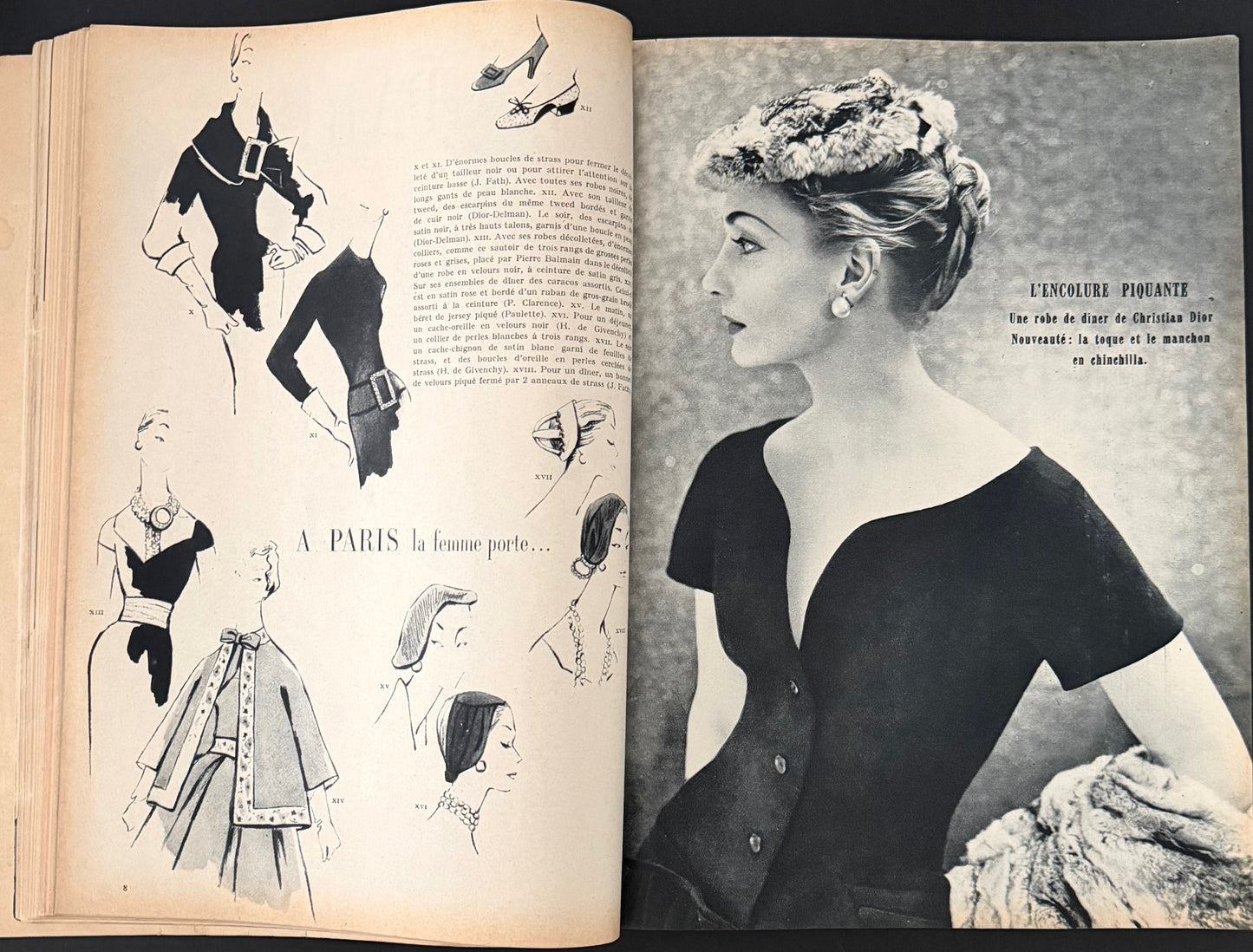 Jardin des Modes October 1954