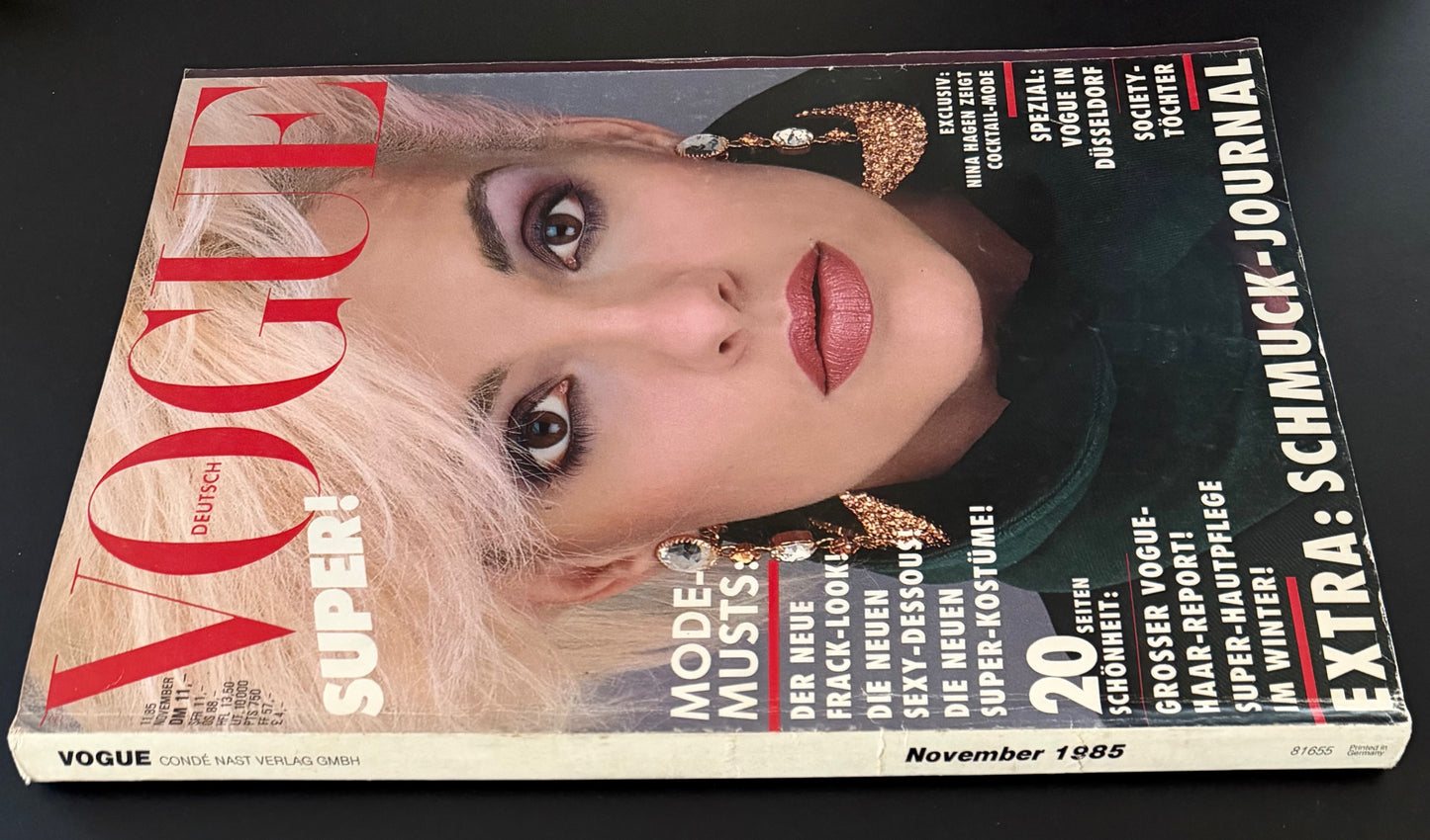 Vogue Germany November 1985 - Nina Hagen - Tony Viramontes