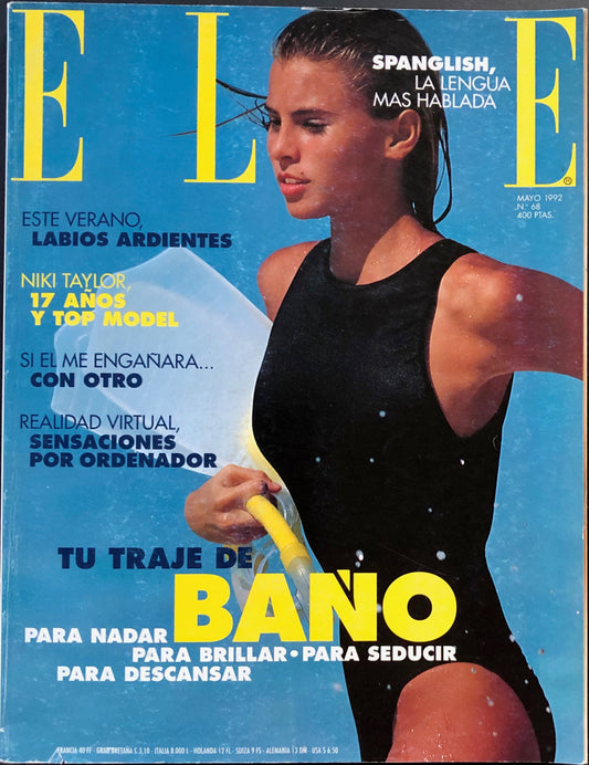 ELLE Spain May 1992 - Niki Taylor