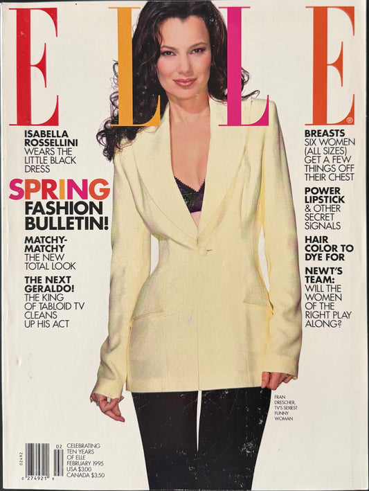 ELLE US February 1995 - Fran Drescher by Gilles Bensimon