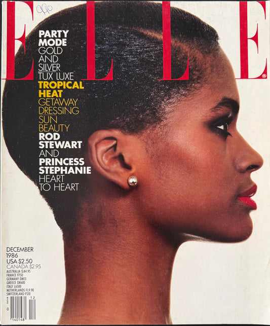 ELLE US December 1986 - Karen Alexander by Gilles Bensimon
