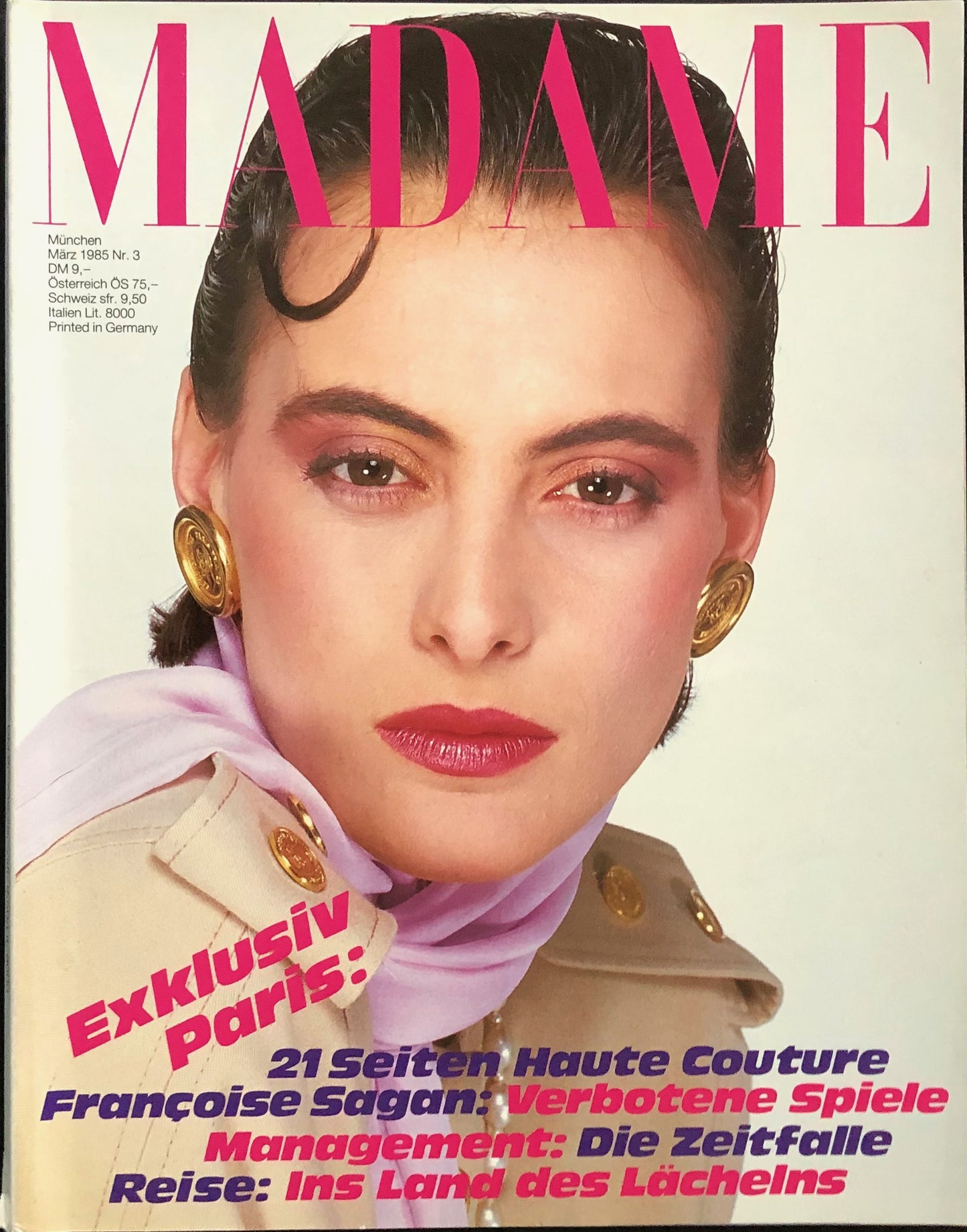 Madame Germany March 1985 - Ines de La Fressange