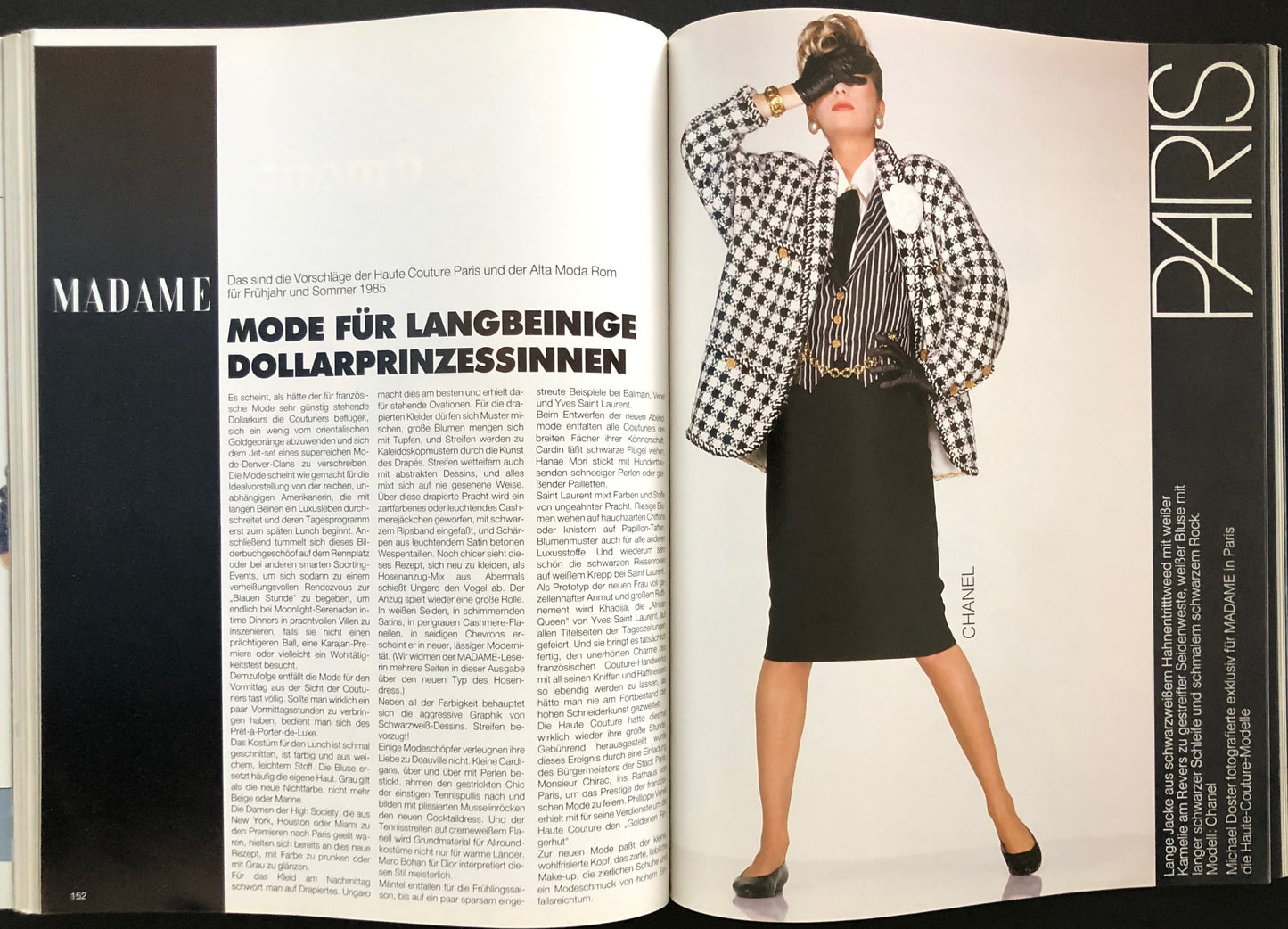 Madame Germany March 1985 - Ines de La Fressange