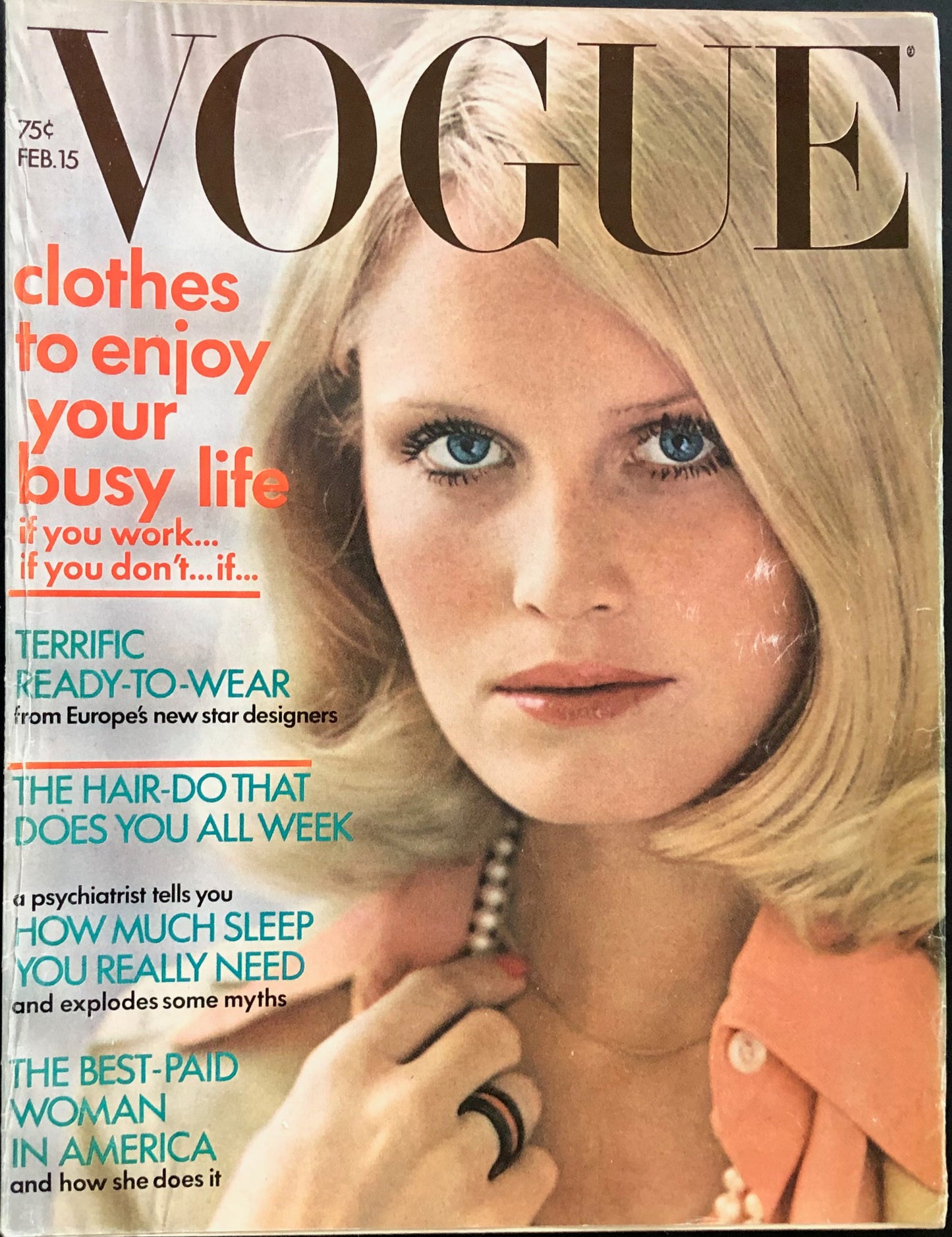 Vogue US February 15, 1972 - Gunilla Lindblad - Helmut Newton