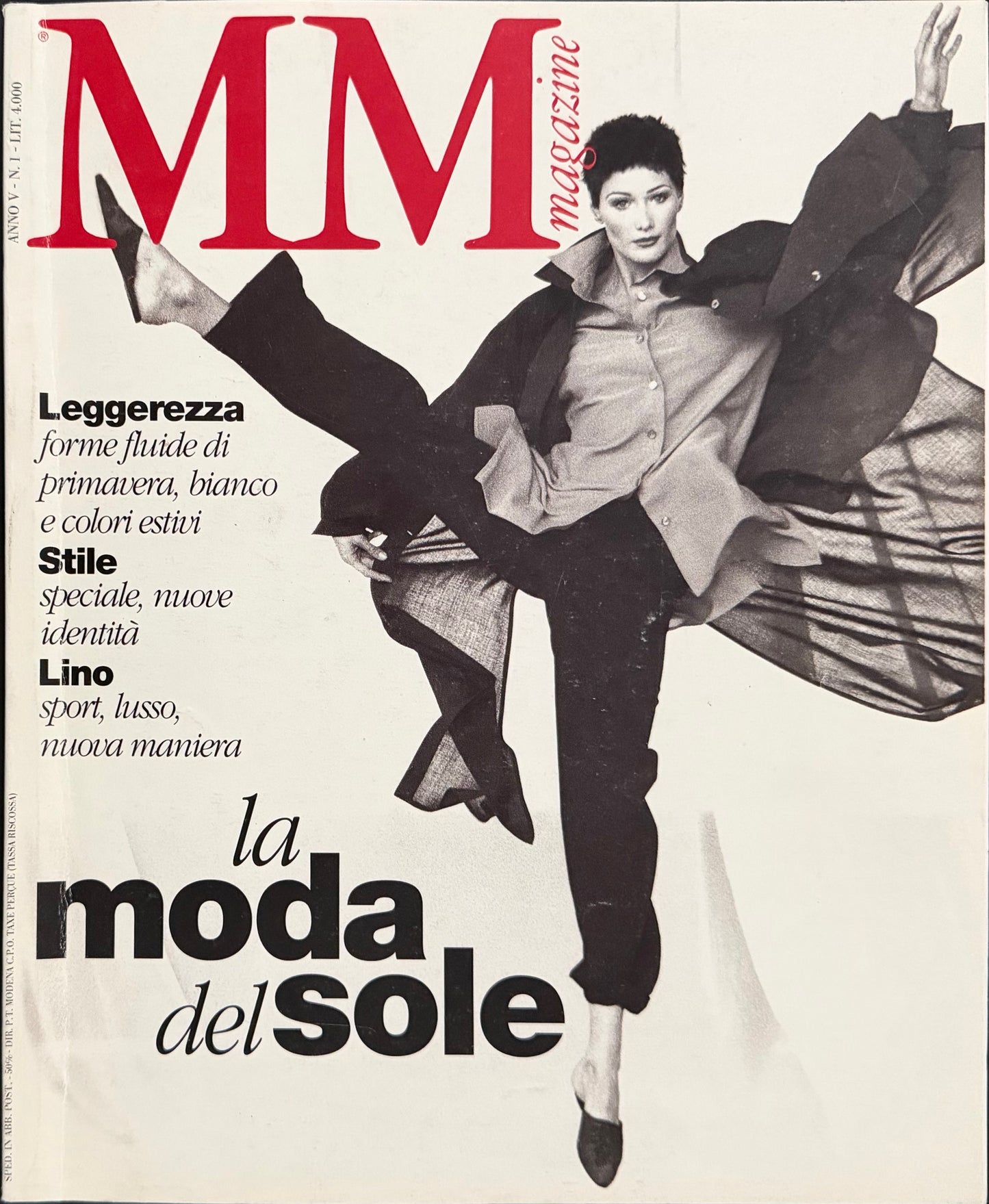 Max Mara MM magazine Spring/Summer 1994 - Carla Bruni by Max Vadukul