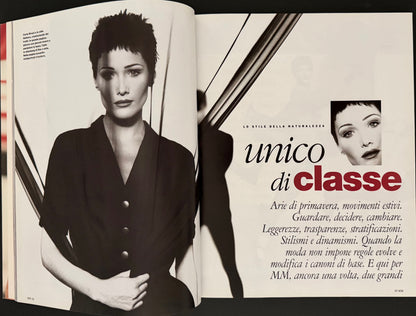 Max Mara MM magazine Spring/Summer 1994 - Carla Bruni by Max Vadukul