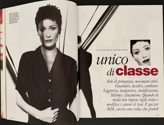 Max Mara MM magazine Spring/Summer 1994 - Carla Bruni by Max Vadukul
