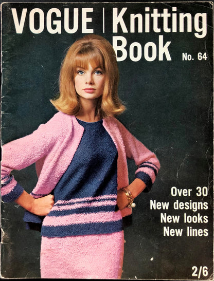 Vogue Knitting Book dated 1964 - Jean Shrimpton - David Bailey