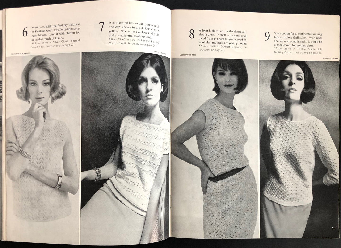 Vogue Knitting Book dated 1964 - Jean Shrimpton - David Bailey