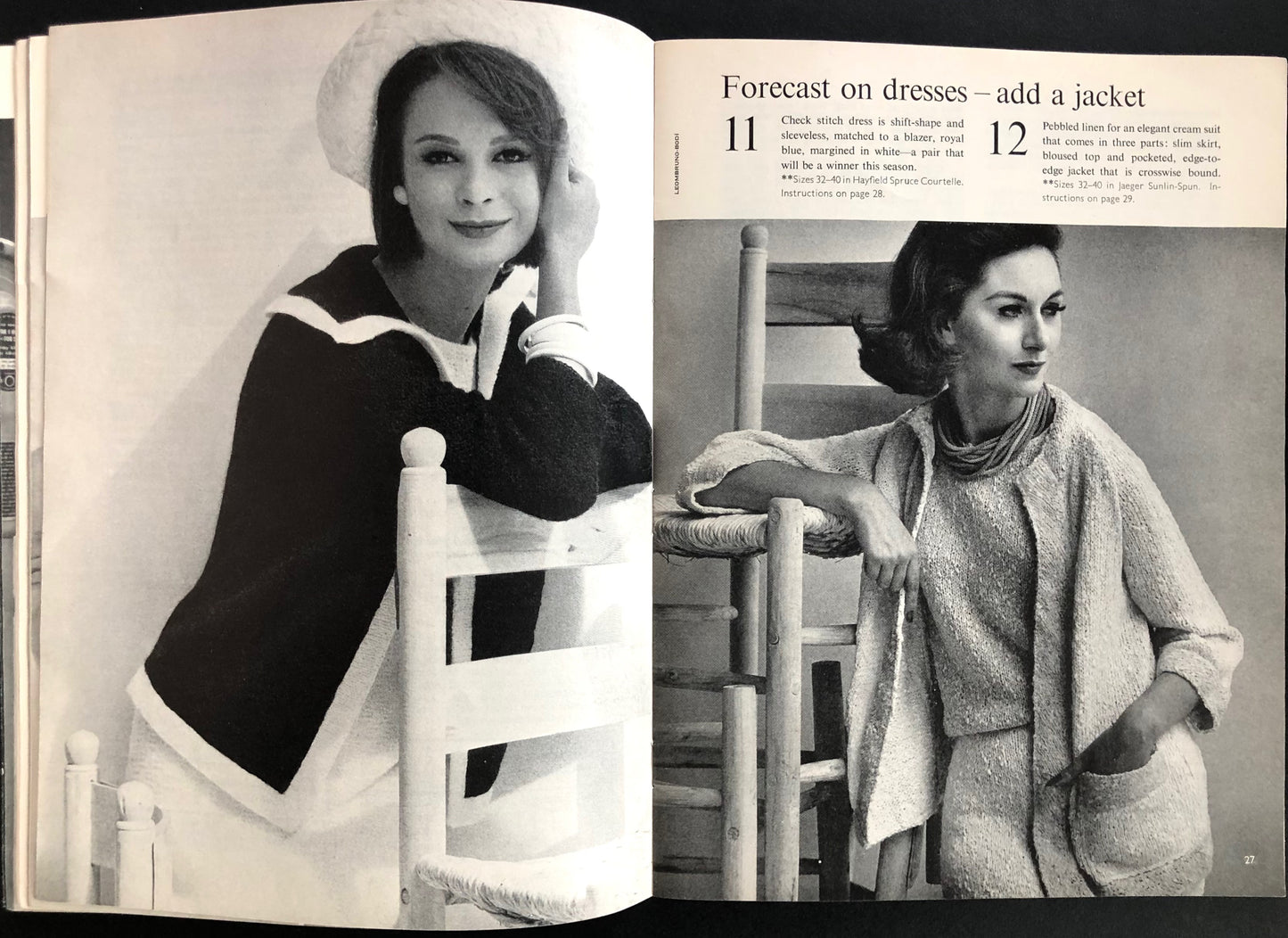 Vogue Knitting Book dated 1964 - Jean Shrimpton - David Bailey