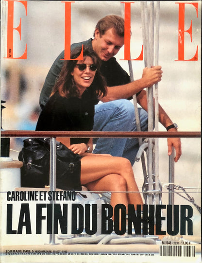 ELLE France 15 October 1990 - Caroline et Stefano