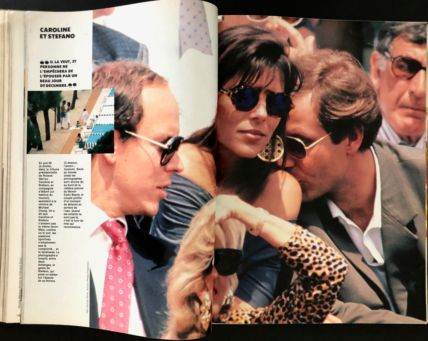 ELLE France 15 October 1990 - Caroline et Stefano