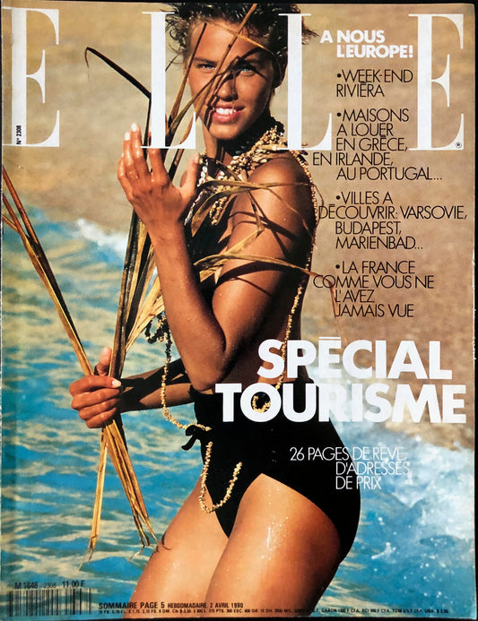 ELLE France 2 April 1990 - Emma Sjöberg - Marc Hispard