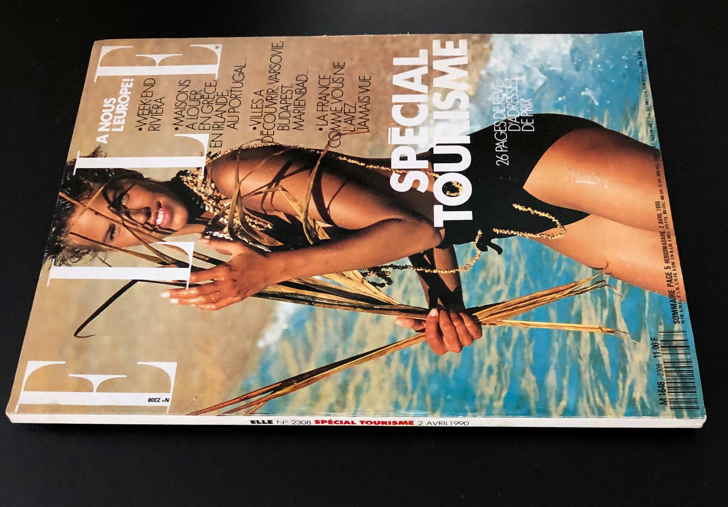 ELLE France 2 April 1990 - Emma Sjöberg - Marc Hispard