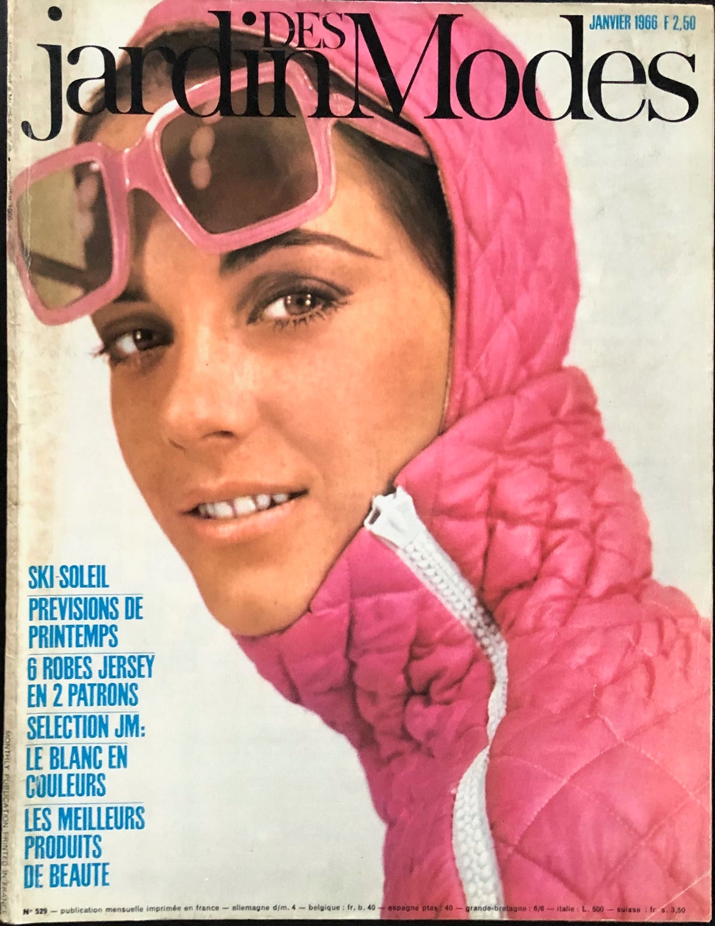 Jardin des Modes January 1966