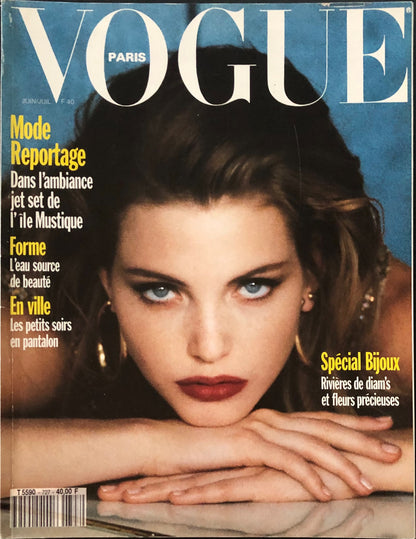 Vogue Paris June/July 1992 - Nadja Auermann by Sheila Metzner