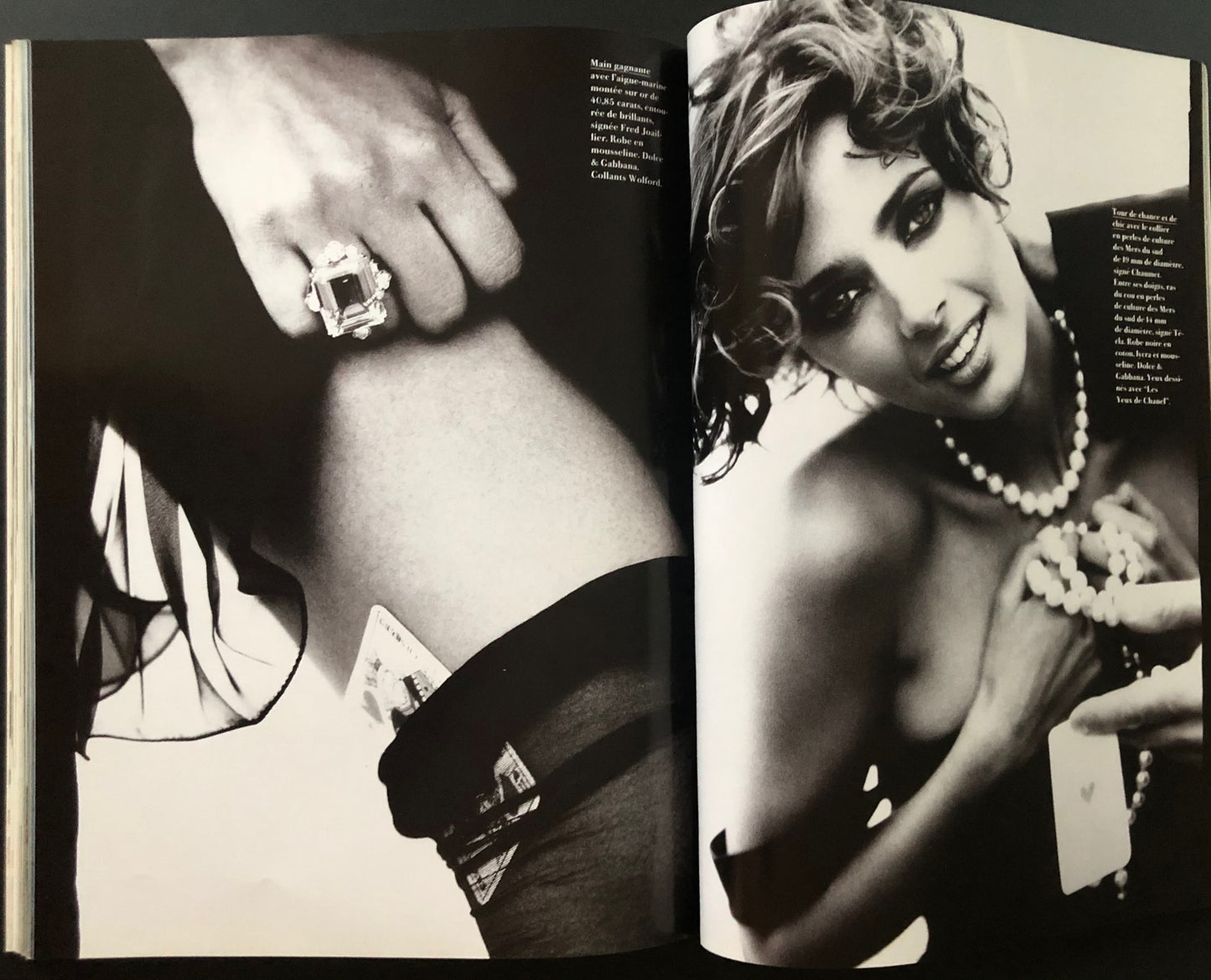 Vogue Paris June/July 1992 - Nadja Auermann by Sheila Metzner