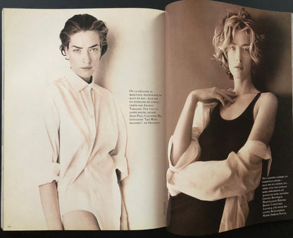 Vogue Paris March 1992 - Christy Turlington - Naomi Campbell