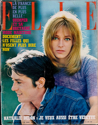 ELLE France 15 June 1967 - Alain Delon