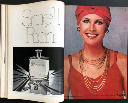 Cosmopolitan US November 1976 - Clotilde by Francesco Scavullo