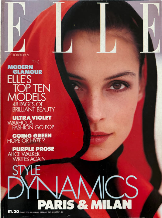 ELLE UK October 1989 - Famke Janssen