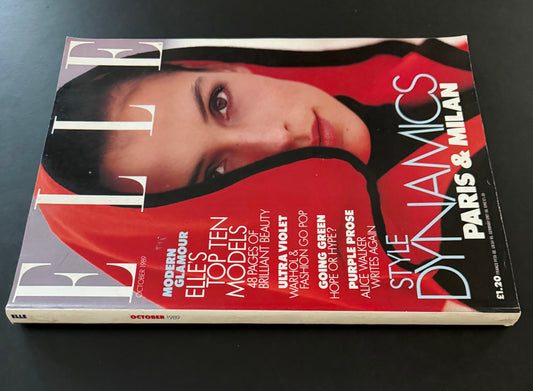 ELLE UK October 1989 - Famke Janssen