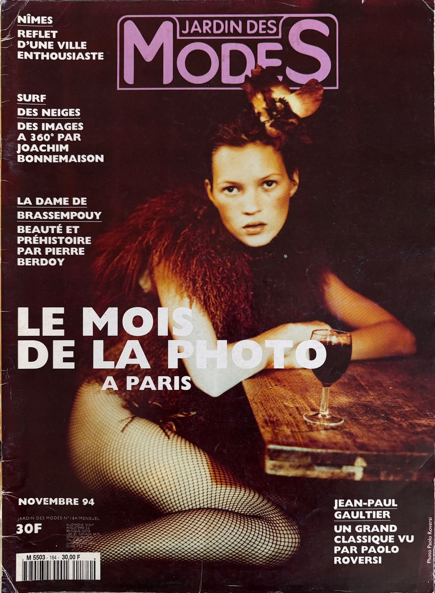 Jardin des Modes November 1994 - Kate Moss - Paolo Roversi