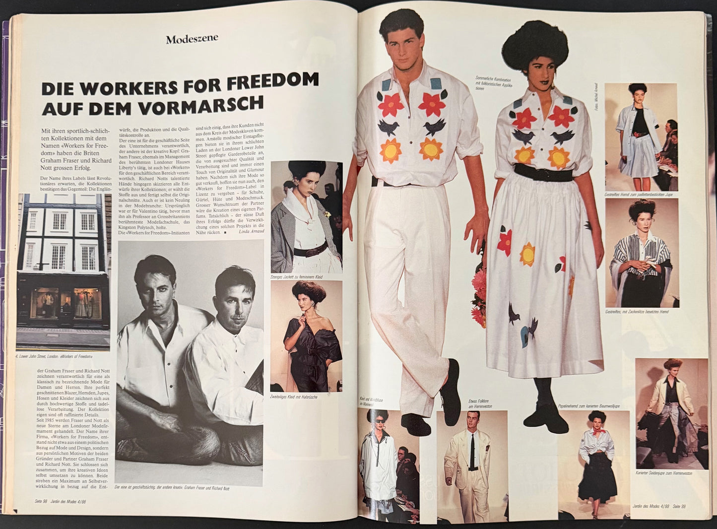 Jardin des Modes April 1988 (Swiss edition)