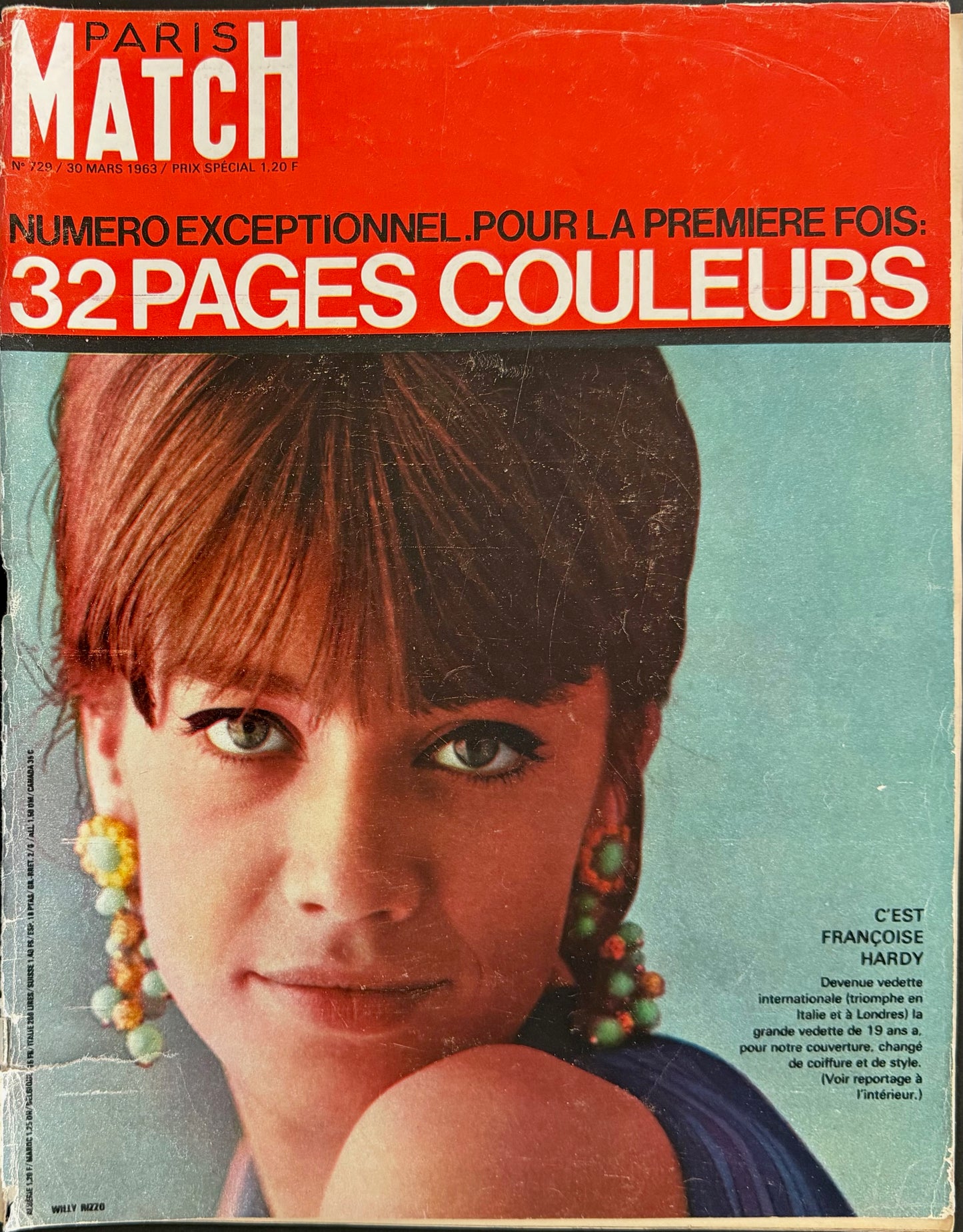 Paris Match 30 March 1963 - Françoise Hardy