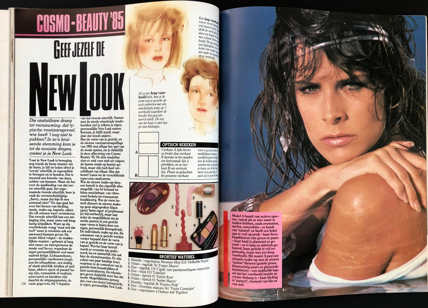 Cosmopolitan april 1985 - Louise Vyent