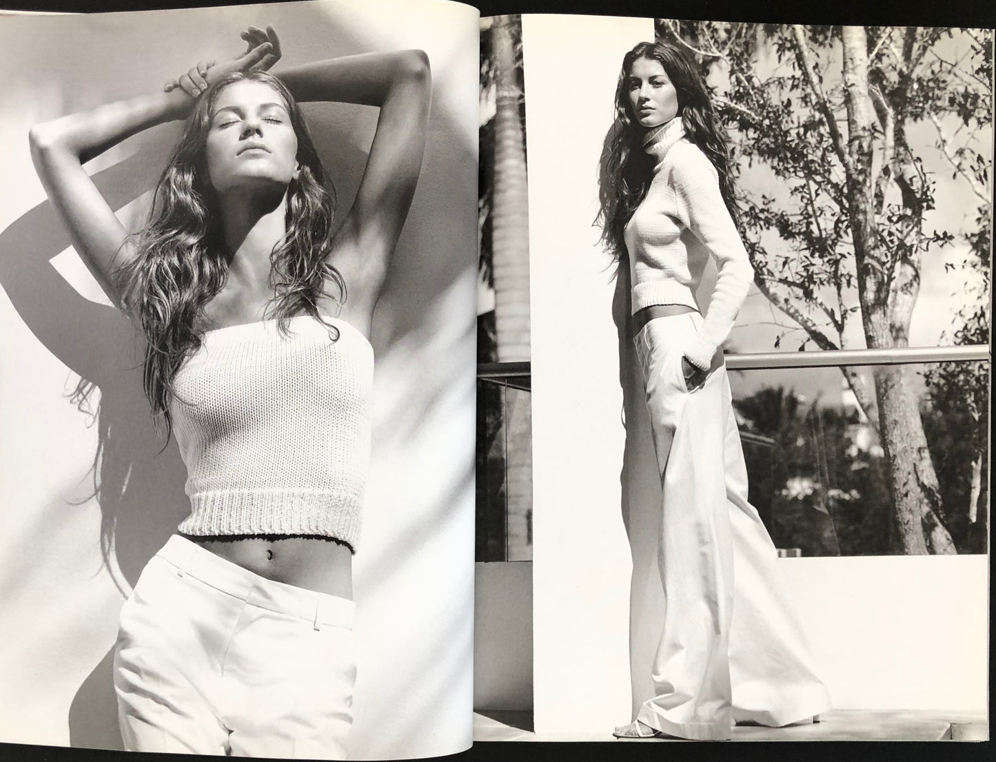 Vogue US April 1999 - Maggie Rizer - Kate Moss - Steven Meisel