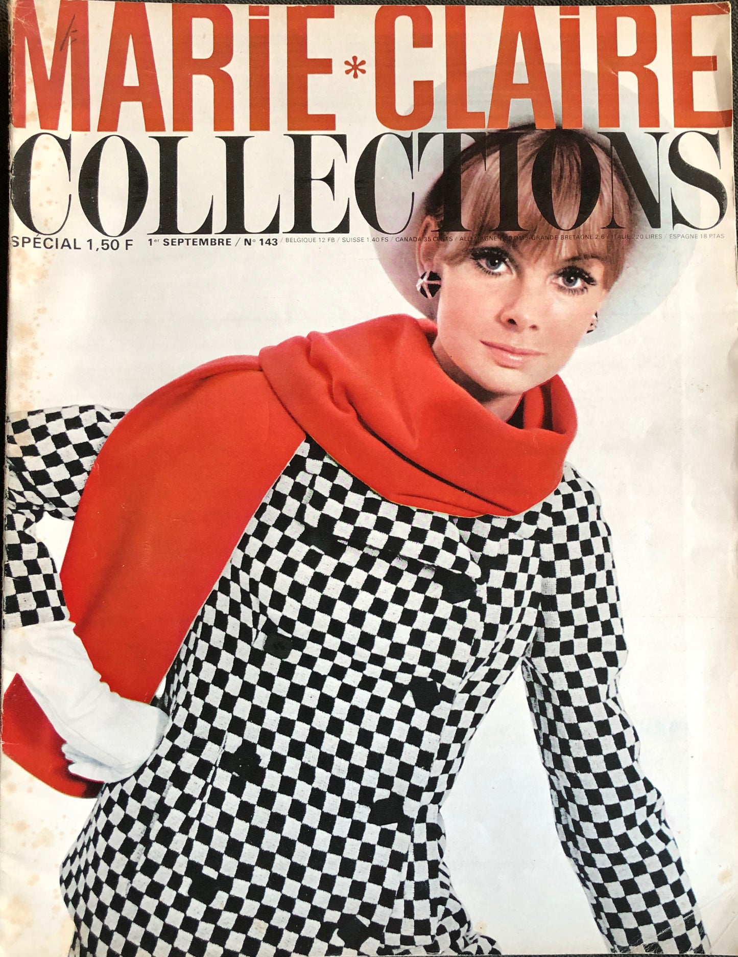 Marie Claire France September 1965 (No. 143) - Jean Shrimpton by Willy Rizzo