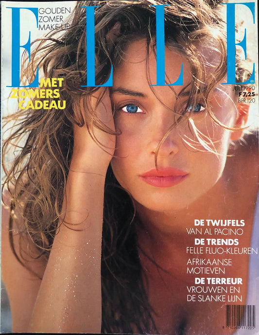 ELLE juli 1990 - Olatz Lopez by John Bishop