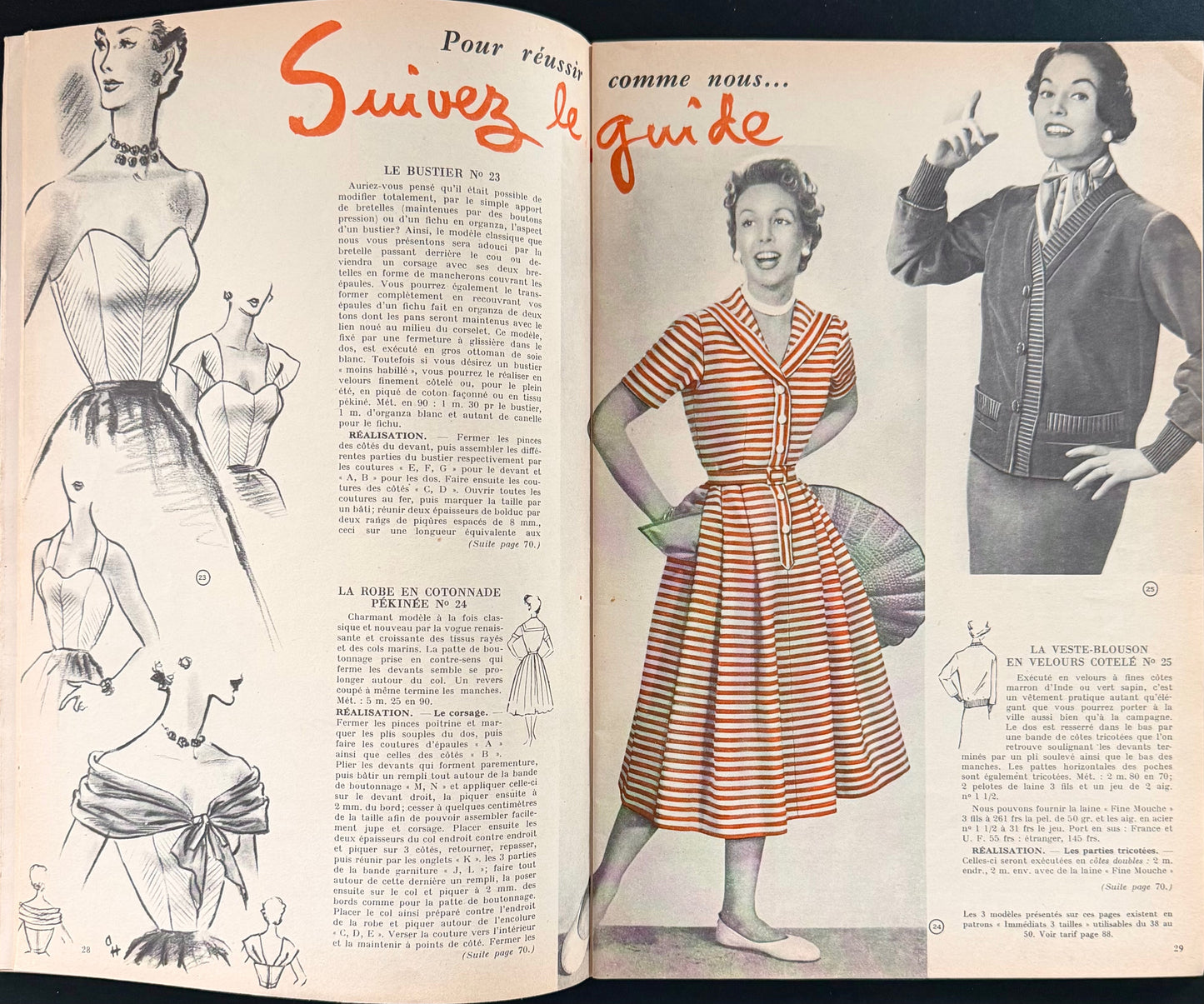 Modes et Travaux July 1954