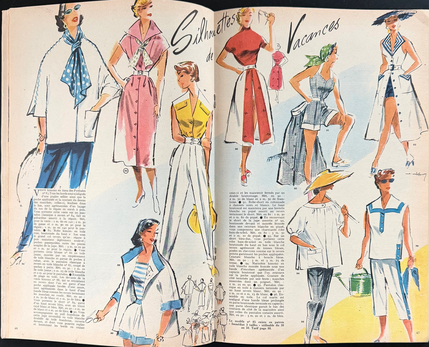 Modes et Travaux July 1954