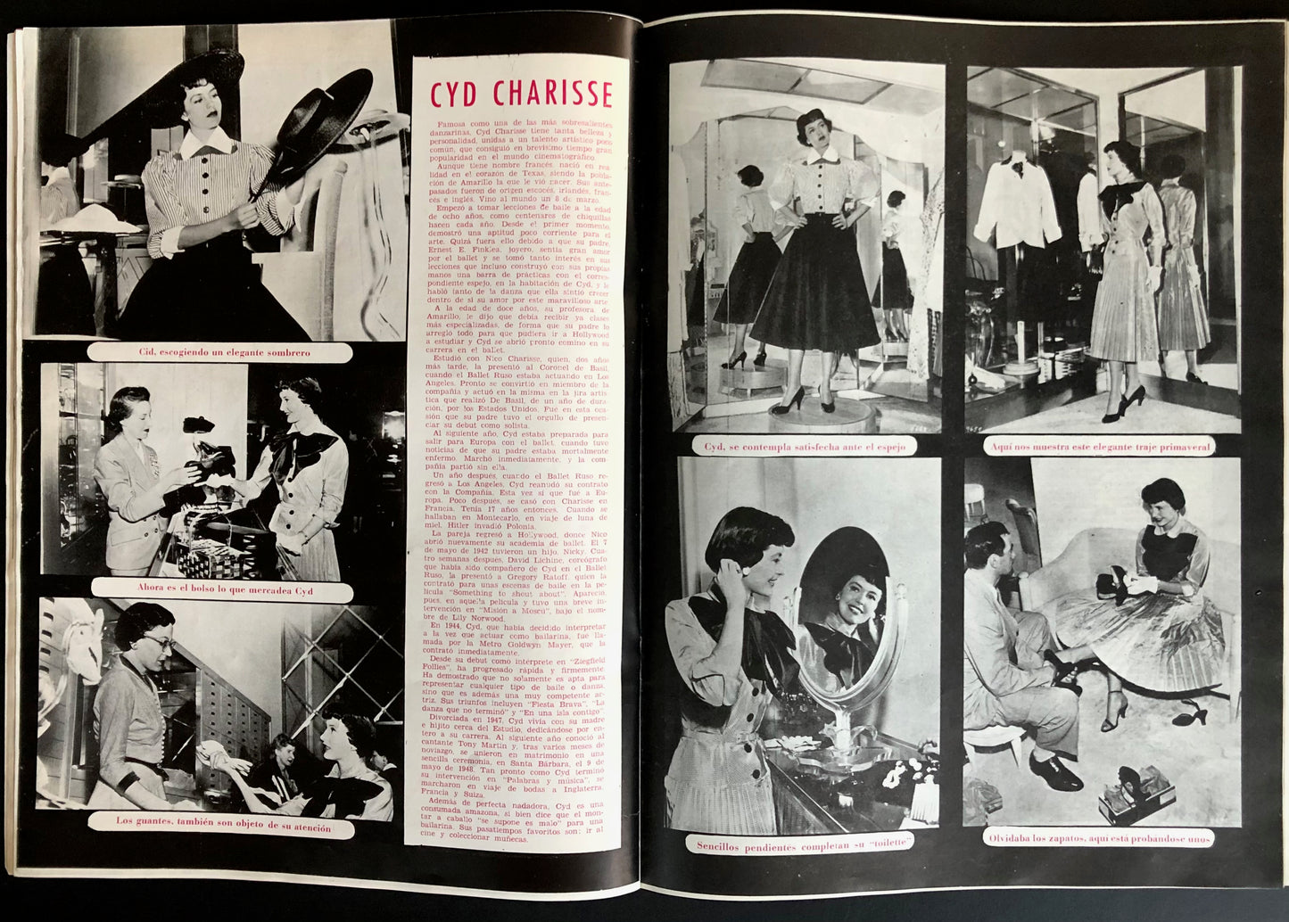 Imagenes March 1953 (Spanish film magazine) - Yvonne de Carlo