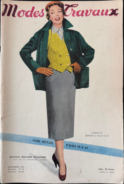 Modes et Travaux September 1954